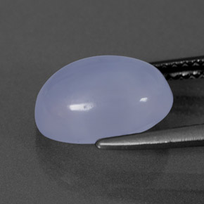 Calcedônia azul natural 3,03ct, transparente, transparente/translúcido