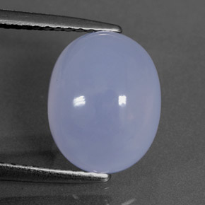 Calcedônia azul natural 4,04ct, transparente, transparente/translúcido