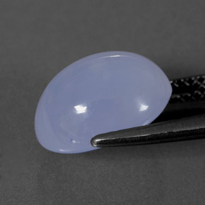 Calcedônia azul natural 4,04ct, transparente, transparente/translúcido
