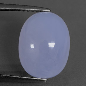 Calcedônia azul natural 4,08ct, transparente, transparente/translúcido