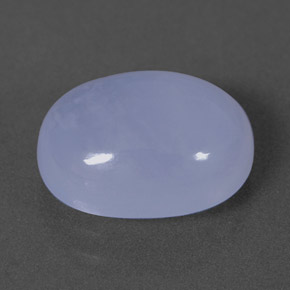 Calcedônia azul natural 4,08ct, transparente, transparente/translúcido