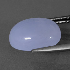 Calcedônia azul natural 4,08ct, transparente, transparente/translúcido