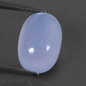 Calcedônia azul natural 3,98ct, transparente, transparente/translúcido