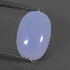 Calcedônia azul natural 2,87ct, transparente, transparente/translúcido