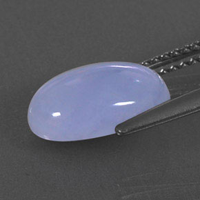 Calcedônia azul natural 2,87ct, transparente, transparente/translúcido