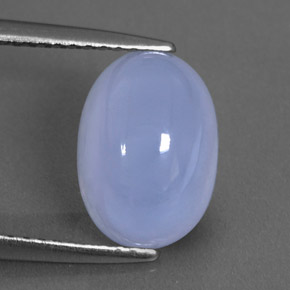 Calcedônia azul natural 3,65ct, transparente, transparente/translúcido