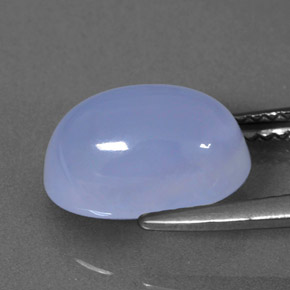Calcedônia azul natural 3,65ct, transparente, transparente/translúcido
