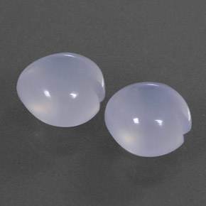 Pedras preciosas de calcedônia azul natural de 5,33 ct, transparente, transparente/translúcido