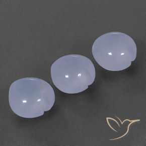 Pedras preciosas de Calcedônia Violeta real claro natural de 10.87 ct, Coração, Transparente/Translúcido