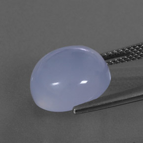 Calcedônia azul natural 7,87ct, transparente, transparente/translúcido
