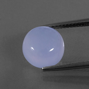 Calcedônia azul natural 5,12ct, transparente, transparente/translúcido