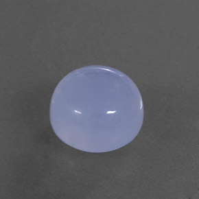 Calcedônia azul natural 5,12ct, transparente, transparente/translúcido