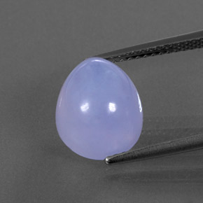 Calcedônia azul natural 5,06ct, transparente, transparente/translúcido