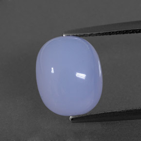 Calcedônia azul natural 3,55ct, transparente, transparente/translúcido