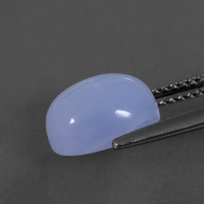 Calcedônia azul natural 3,55ct, transparente, transparente/translúcido