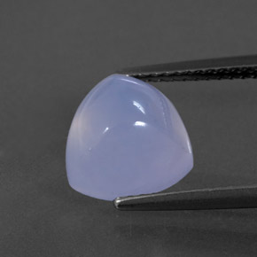 Calcedônia azul natural 3,31ct, transparente, transparente/translúcido