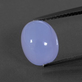 Calcedônia azul natural 3,63ct, transparente, transparente/translúcido