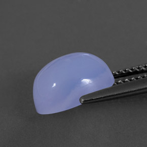 Calcedônia azul natural 3,63ct, transparente, transparente/translúcido