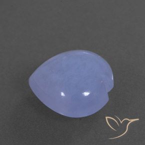 Calcedônia Violeta Azul Natural 3.63ct, Transparente, Transparente/Translúcido