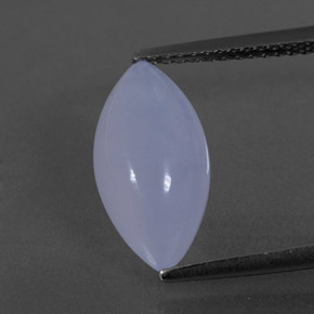 Calcedônia azul natural 3,04ct, transparente, transparente/translúcido