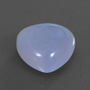 Calcedônia azul natural 3,44ct, transparente, transparente/translúcido