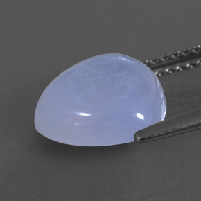 Calcedônia azul natural 3,44ct, transparente, transparente/translúcido