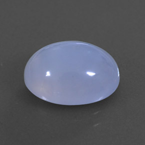 Calcedônia azul natural 3,83ct, transparente, transparente/translúcido