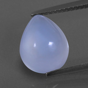 Calcedônia azul natural 3,59ct, transparente, transparente/translúcido