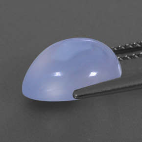 Calcedônia azul natural 3,59ct, transparente, transparente/translúcido