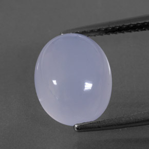 Calcedônia azul natural 4,08ct, transparente, transparente/translúcido