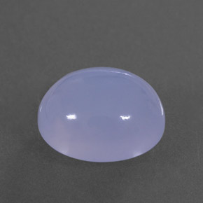 Calcedônia azul natural 4,34ct, transparente, transparente/translúcido