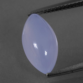 Calcedônia azul natural 3,04ct, transparente, transparente/translúcido