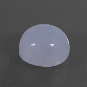 Calcedônia azul natural 3,23ct, corte oval, translúcido