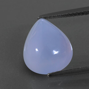 Calcedônia azul natural 4,83ct, transparente, transparente/translúcido