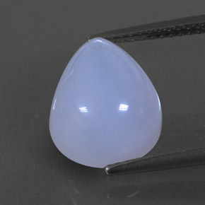 Calcedônia azul natural 5,47ct, transparente, transparente/translúcido