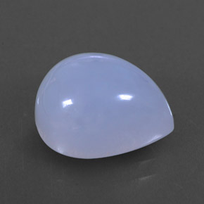 Calcedônia azul natural 5,47ct, transparente, transparente/translúcido