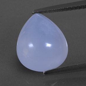 Calcedônia azul natural 4,63ct, transparente, transparente/translúcido