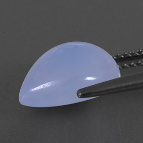 Calcedônia azul natural 4,63ct, transparente, transparente/translúcido