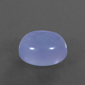 Calcedônia azul natural 4,58ct, transparente, transparente/translúcido