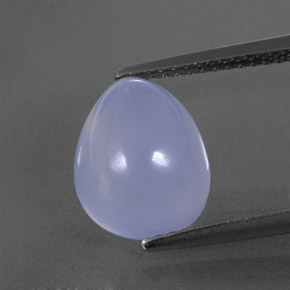 Calcedônia azul natural 4,10ct, transparente, transparente/translúcido