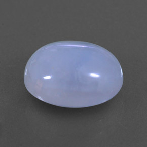 Calcedônia azul natural 3,84ct, transparente, transparente/translúcido