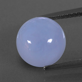 Calcedônia azul natural 3,78ct, transparente, transparente/translúcido