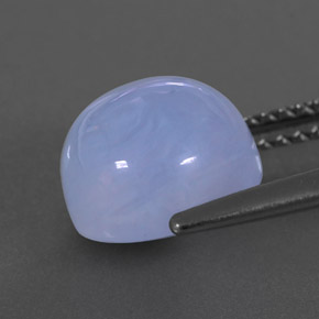 Calcedônia azul natural 3,78ct, transparente, transparente/translúcido
