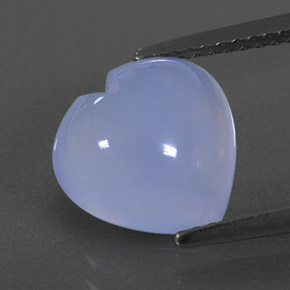 Calcedônia azul natural 3,01ct, transparente, transparente/translúcido