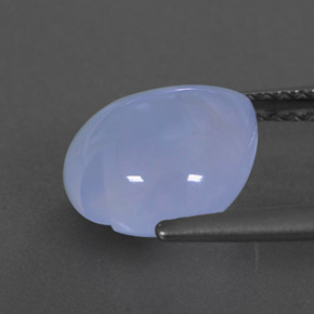 Calcedônia azul natural 3,01ct, transparente, transparente/translúcido