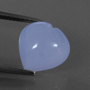 Calcedônia azul natural 4,80ct, transparente, transparente/translúcido
