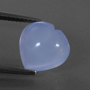 Calcedônia azul natural 4,10ct, transparente, transparente/translúcido
