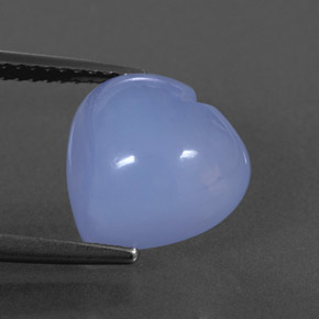Calcedônia azul natural 4,67ct, transparente, transparente/translúcido