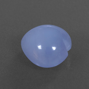 Calcedônia azul natural 4,67ct, transparente, transparente/translúcido