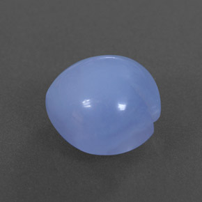 Calcedônia azul natural 5,58ct, transparente, transparente/translúcido